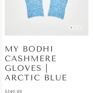 Cashmere Arctic Blue Gloves